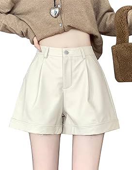 hailee レザー風パンツ　キュロット lady-1234a.jpg
